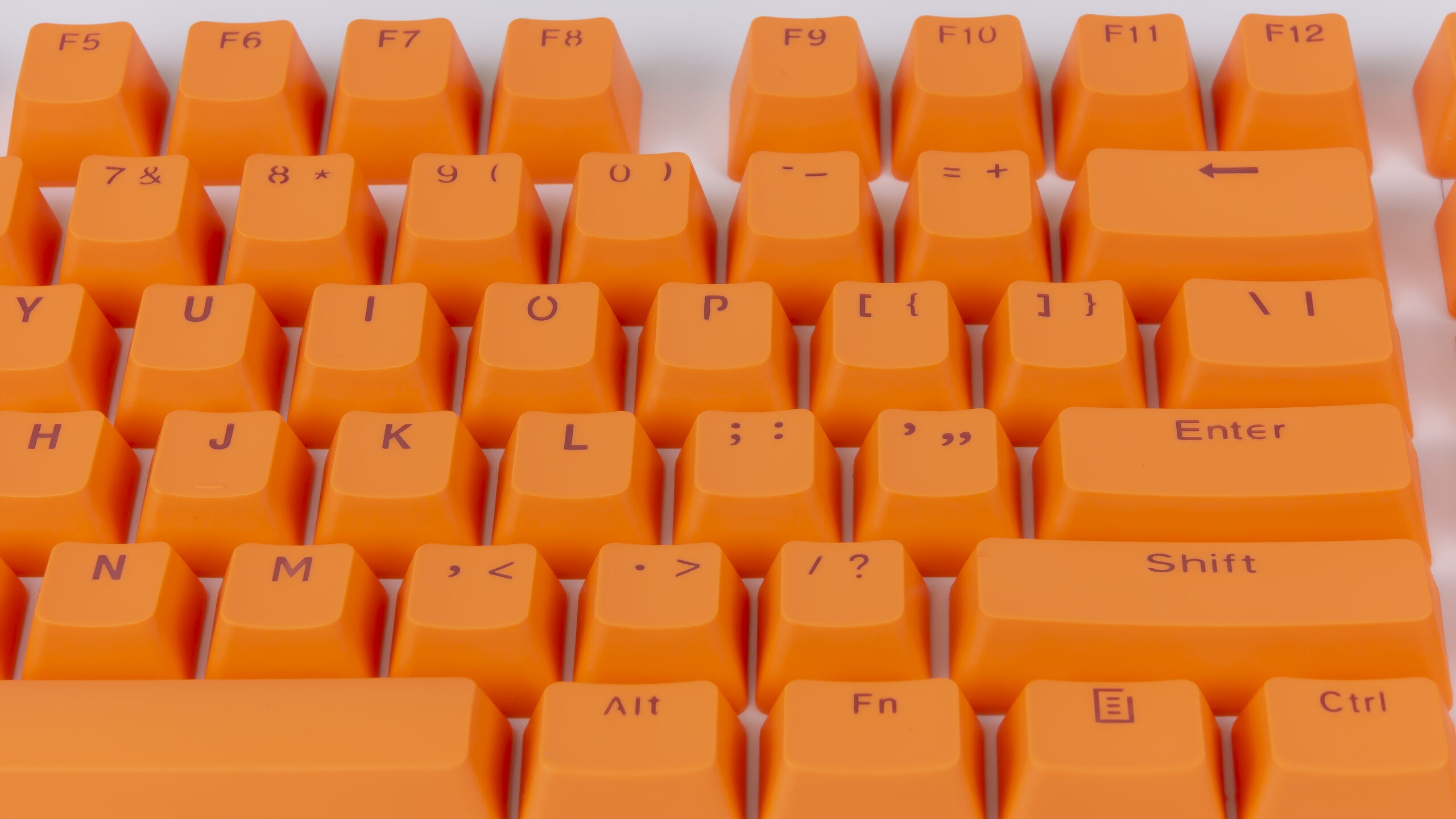 Orange Keycaps, PBT, Backlit, 104 Key, US Layout | Reelag