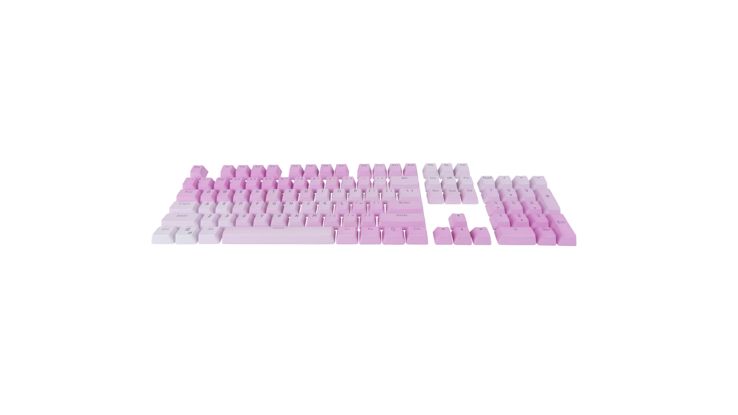 Pink Gradient Keycaps PBT Backlit 104 Key US | Reelag