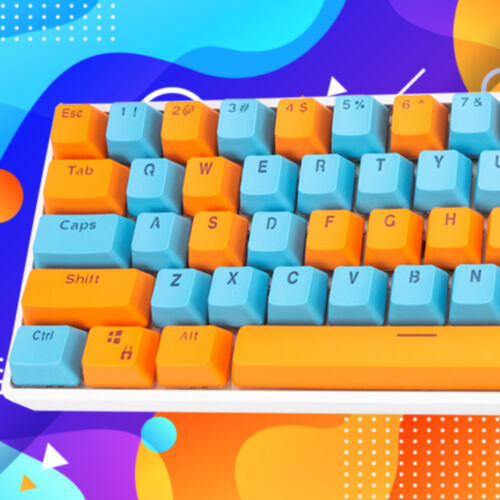 60% Custom Mechanická Klávesnice v barvě Call Me Up - bílý plastový case, detail