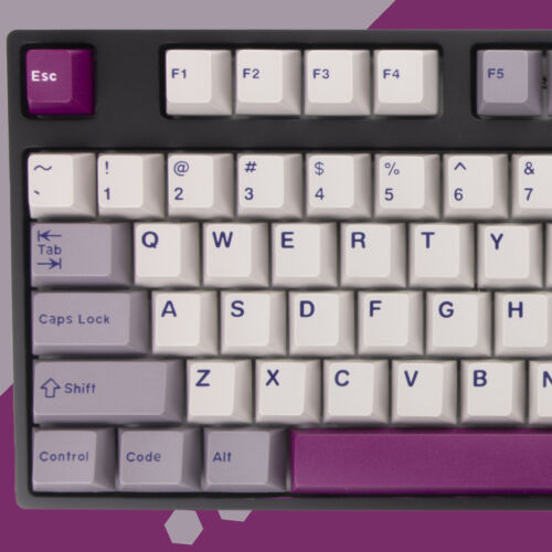 TKL Custom Mechanická Klávesnice v barvě Lavender - černý plastový case, detail